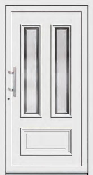 Das er kennen Sie an dem kleinen Versatz zwischen Füllungsebene und Türflügel. Welche Bauart ist bei Ihrem gewählten Haustürmodell möglich?