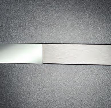 verdecktliegend Innendrücker: ID032-1 Edelstahl Türmodell (2¹⁵) flächenbündige Applikation aus Aluminium