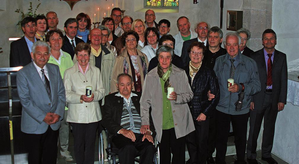 Pfarrgemeinderat Consiglio parrocchiale Sonntagsgottesdienstfeier der Ehejubiläen am 17. april am 17.