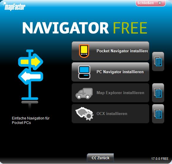 3. Wiederherstellung des Navigationsprogramms NAVIGATOR Jedes Gerät GOCLEVER NAVIO verfügt über vorinstallierte Karten (im Verzeichnis Data) und ein Navigationsprogramm (im