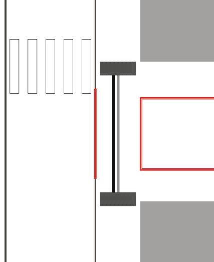 Bauliche Gestaltung von Trottoirüberfahrten Trennung von Fussgängerbereich und Fahrbahn Die Trennung zwischen Fussgängerbereich und Fahrbahn muss sowohl gegenüber der Hauptverkehrsachse als auch