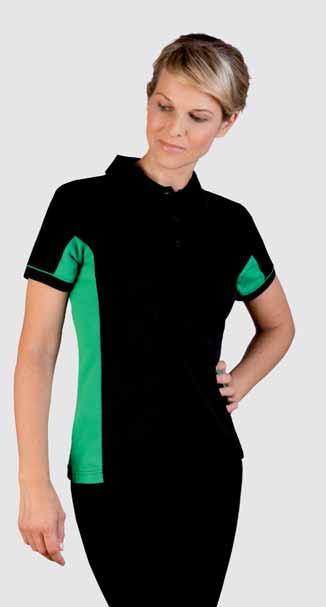 customizable with: DO YOUR OWN PLACKET promodoro 4525 Women s Function Contrast Polo - Optik.