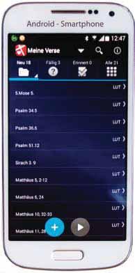 Bibel-App Bibel - Lernsystem Ich behalte dein Wort in meinem Herzen.