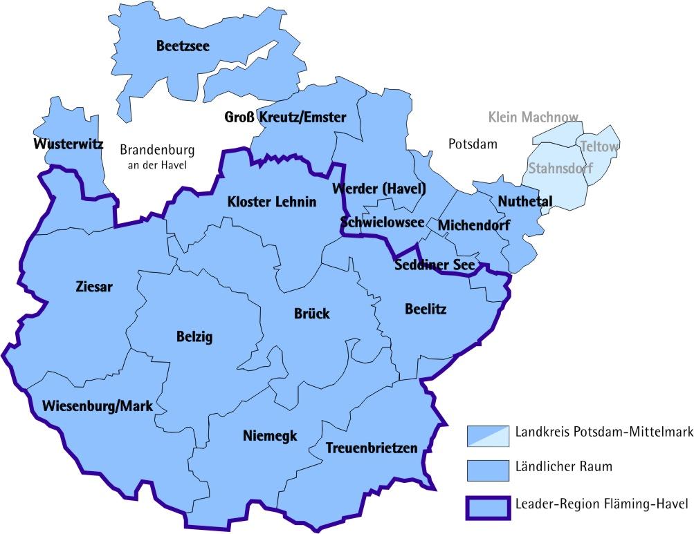 Die ILE-Region 2500 km² 92 % LK PM 150.