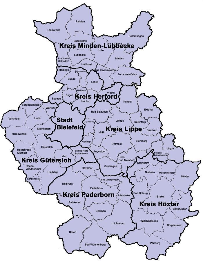 Regierungsbezirk Detmold =