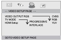 Audioeinstellungen Downmix Diese Options ermöglicht die Einstellung des analogen Stereoausgang Ihres DVD-Players.