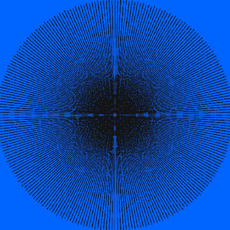 7.3. Unterabtastung 109 Abbildung 7.16: Jede Speiche einer Datenakquisition ist um einen halben Abtastpunkt im k-raum (links) versetzt.