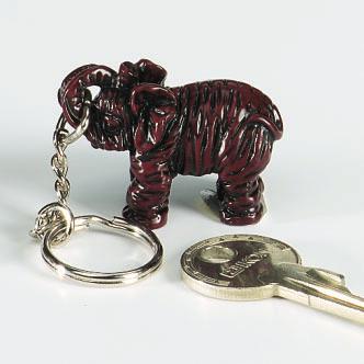 Klangkugel Schlüsselanhänger Elefant Motiv  schwarz+blau+grün Top Qualität 