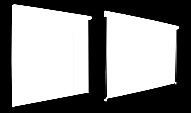 Design die schlanke Senkrechtmarkise F100.