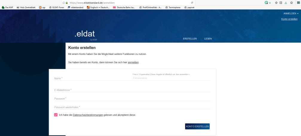 Verwendung der Website: Die Website www.eldatstandard.de wird voraussichtlich ab der 27. Kalenderwoche für die Praxistests bereit stehen.