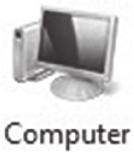 Wenn Sie das Computer-Symbol nicht sehen, klicken Sie auf das Windows Explorer Symbol in Ihrer Taskleiste.