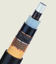 N2XS(F)H / NA2XS(F)H Einadrige VPE-isolierte Kabel, längswasserdicht, mit schwer entflammbarem halogenfreien Mantel, geeignet auch für die Legung in Erde Single-core XLPE insulated cables,