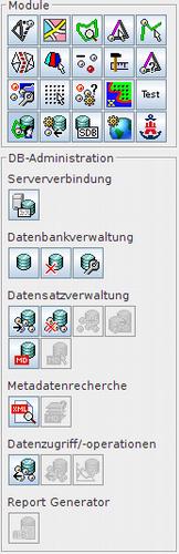 Datenbankmodul Verbinden Alle Datenbank bezogenen Funktionen befinden sich im Modul DB-Administration (ggf.