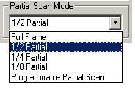 4.3. Partial Scan Im Partial Scan Modus kann die Framerate der JAI CV-M2 Kamera erhöht werden, in dem ein Frame nicht mit der gesamten Auflösung aufgenommen wird. 4.3.1.