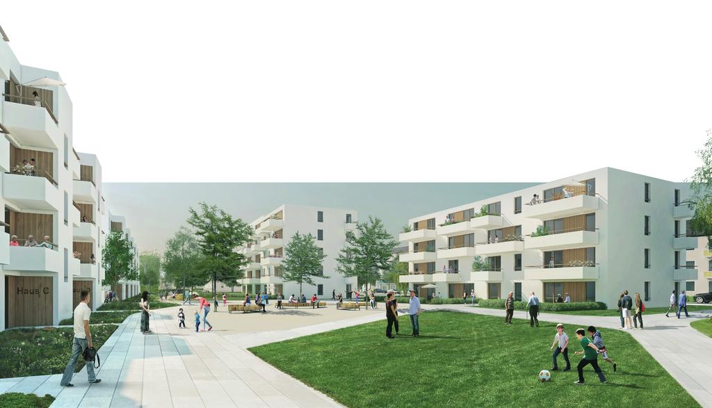 NEUBAU 2017-2021 42 Mio. Investitionsvolumen Nachverdichtung Siedlung Grünau Düsseldorf-Heerdt 16.