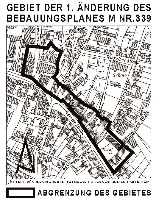 Änderung eines Teilbereiches des Bebauungsplanes M Nr.