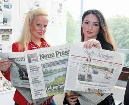 Janina Mehrwald und Sahran Koc: Ihre Ansprechpartner in der Südstadt Janina Mehrwald (links im Bild) ist seit 2013 Mediaberaterin der Verlagsgesellschaft Madsack.