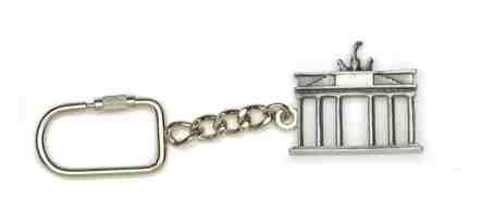 Metall Schlüsselanhänger BERLIN Metall B Tor Maße: 8,5 x,5 cm Material: Metall Ovaler