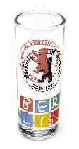 Souvenirs / Keramik & Glas Wodkazylinder BERLIN Stempel