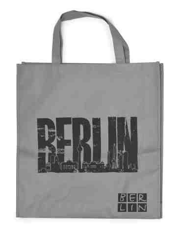 .. Skyline schwarz 00-0007 Shoppingbag BERLIN Maße: 8 x 0 cm Material: Non Woven