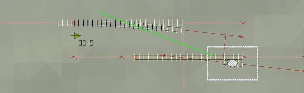 Ansetzen Abzweig an Abzweig : Nun ist es erforderlich, das erforderliche "Weichen"-Gleisstück zu setzen. Das ist für EEP - Insider ganz einfach, ich möchte es hier aber nochmals kurz erklären.