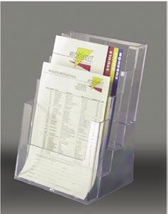 Table stand for leaflets 01252 Plexiglas acrylic glass