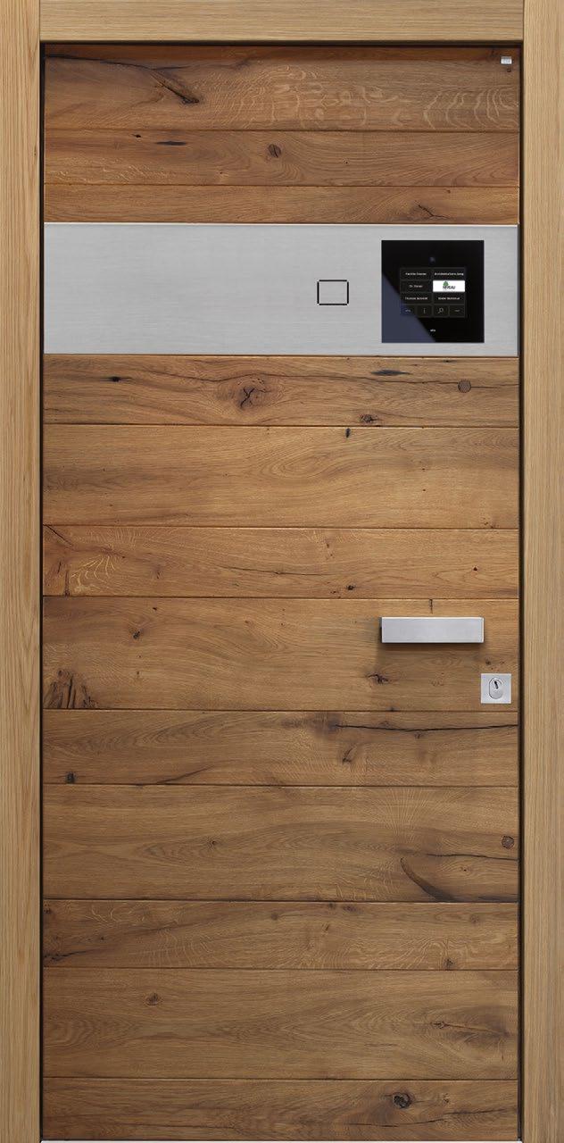 Niveau Holztür Concept mit SKS il vetro COMFORT-Türstation Jede Tür ein wertvolles Unikat 300 Jahre Front aus