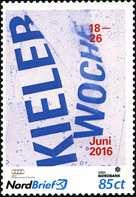 9. Mai 2016 - Ausgabe "Kieler Woche" - aus Zehnerbogen sk - seltene