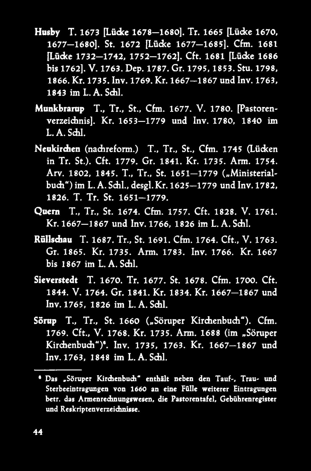 1780, 1840 im L.A. Schl. Neukirchen (nadireform.) T., Tr., St., Cfm. 1745 (Lücken in Tr. St.). Cft. 1779. Gr. 1841. Kr. 1735. Arm. 1754. Arv. 1802, 1845. T., Tr., St. 1651-1779 ( Ministerialbuch )im L.