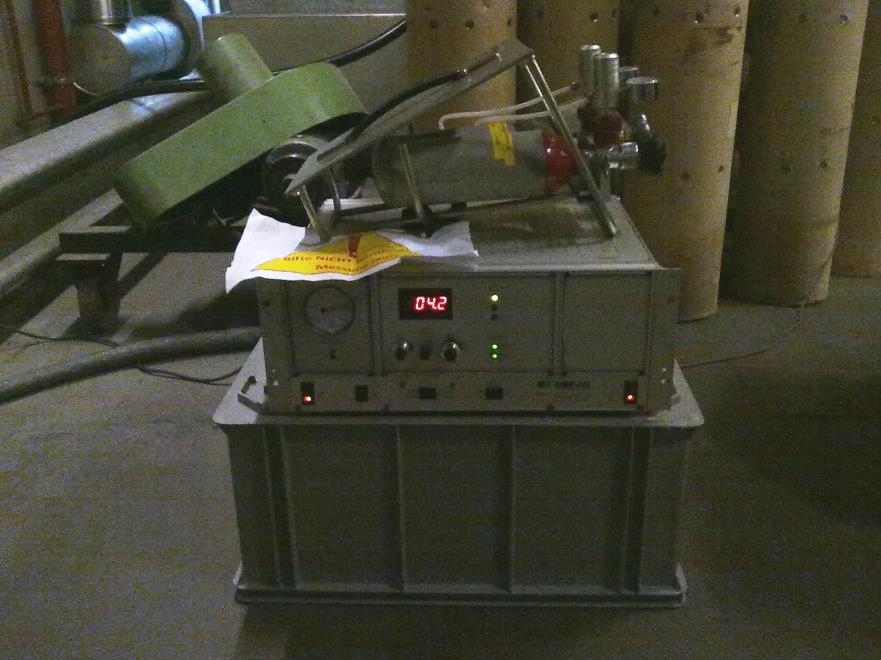 Neustart mit Null-Luft und 80 ppm C 3 H 8 in N 2 ) Typische Messstelle, Kupferrohr AD 6mm isoliert, beheizte