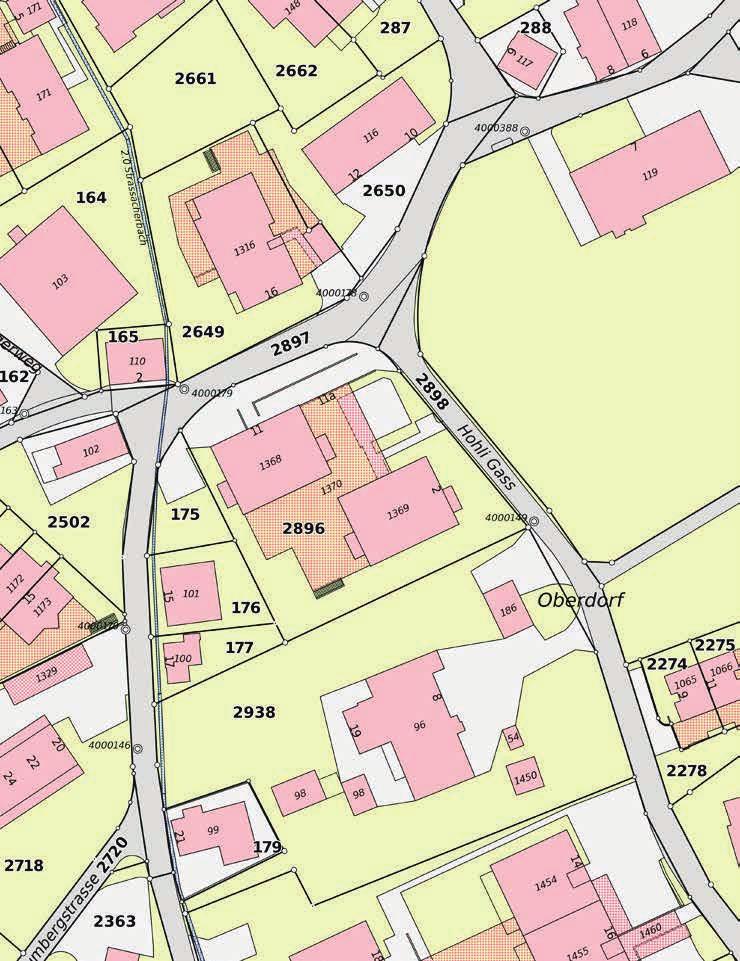 Die rote Markierungen umreisst die Wohnung grob. Link GIS-Browser: http://maps.zh.