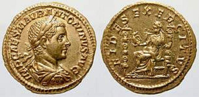 - DIADVMENIANVS als Caesar Bronze 14,92 Nikopolis 218 Av: M OPELLI DIADOU- MENIANOC KAI; Büste mit Paludamentum über Küraß nach rechts. Rv: UP. CTA.