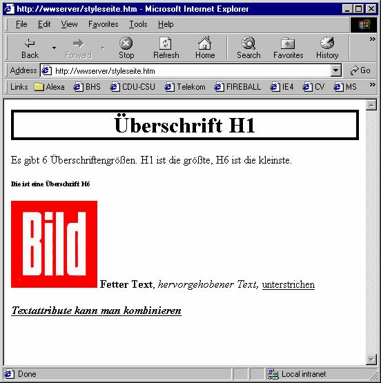 Objekt window Das gesamte Browserfenster Objekt window.document.