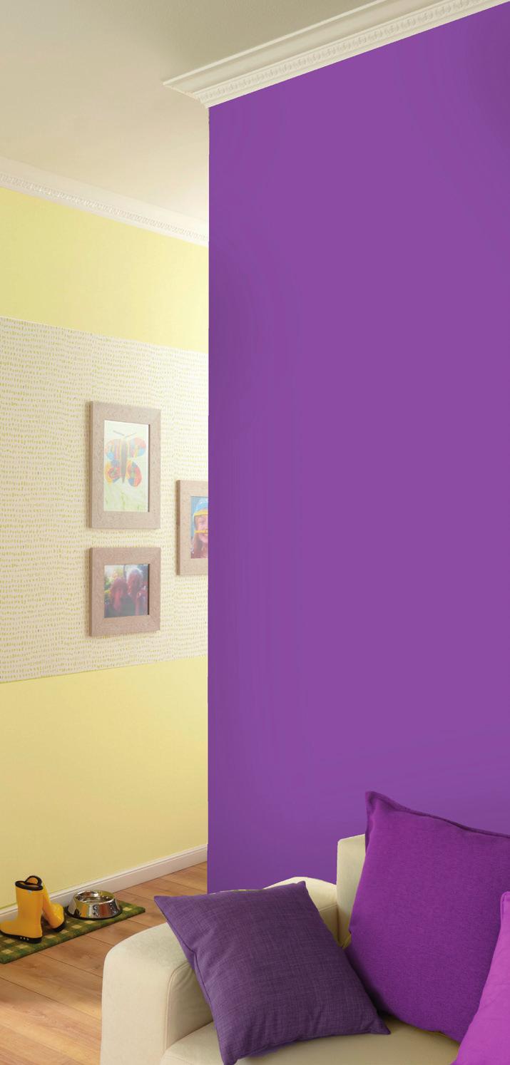 RÄUME MIT FARBEN GESTALTEN Mit dem gezielten Einsatz von getönten Wandfarben können Räume optisch verändert werden.