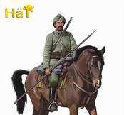 Weltkrieg: Türkische Kavallerie. Figuren zum Bemalen. Packung enthält 12 Reiter mit Pferd.
