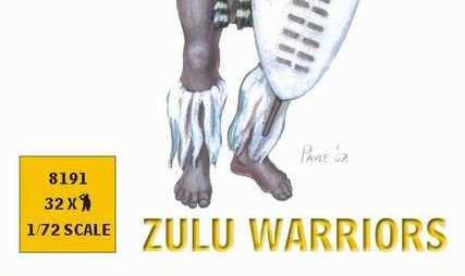 Kolonial-Kriege: Zulu-Krieger.