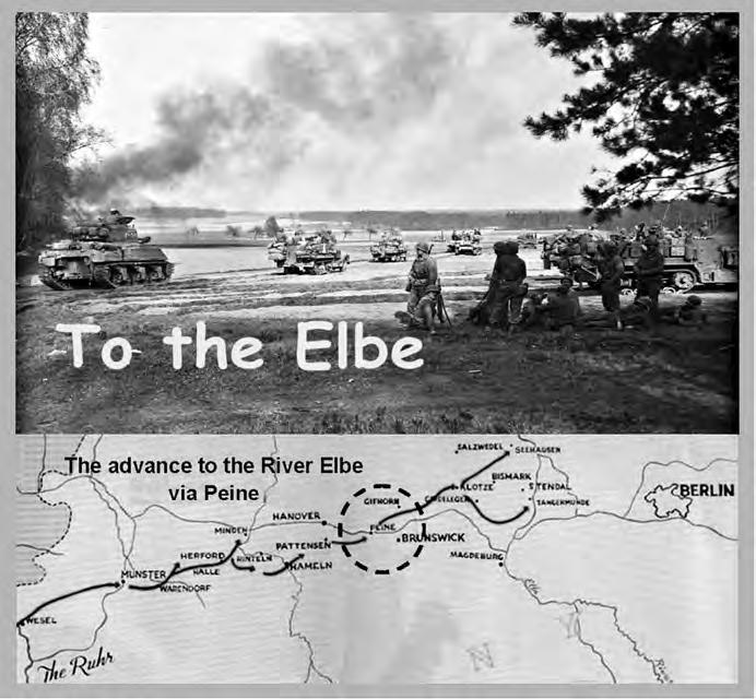 Vom Rhein zur Elbe Der Vormarsch der 5. (US) Panzerdivision im Frühjahr 1945 ell auf das XIII. (US) Korps (Gillem) und dessen Speerspitze ein, die von der 5.