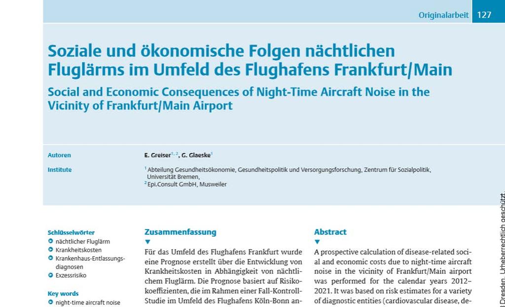 Diskussion: Sind die Ergebnisse bevölkerungsbezogen relevant? Greiser & Glaeske 2013: 1.