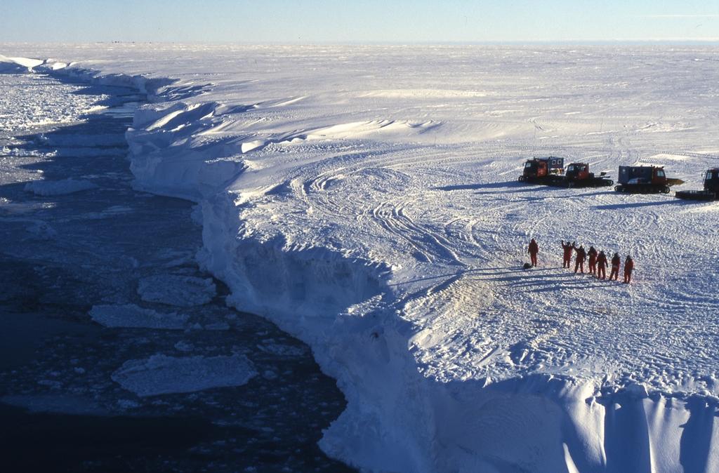 Die Schelfeise der Antarktis foto: hans oerter, 1997 Seminar