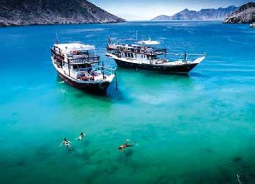überwältigende Küste des Omans.