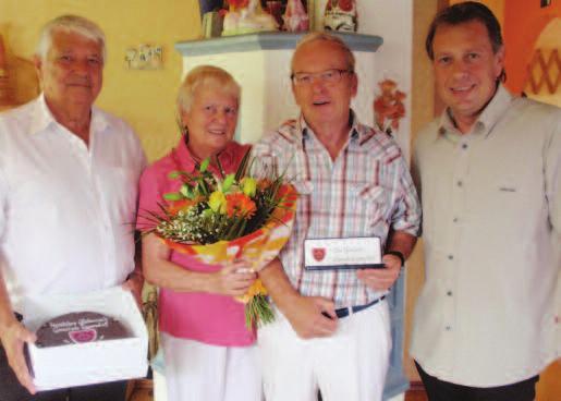 Liselotte und Franz Trettler freuten sich über den Besuch und die herzlichen Glückwünsche