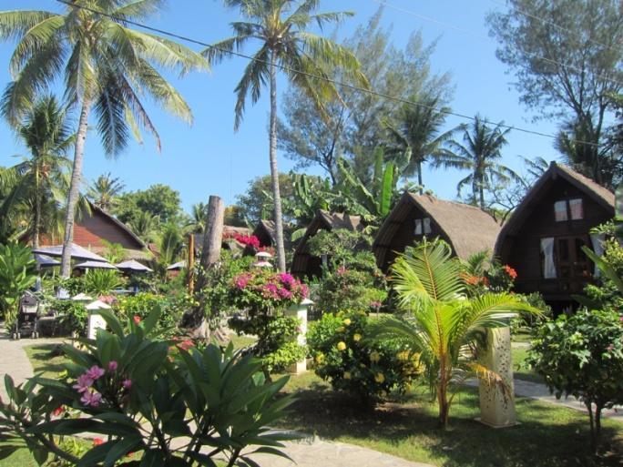 Wir bleiben für 1 Nacht in Ubud und wohnen zur einen Seite zur belebten Stadt und zur anderen Seite mit Blick auf die Reisfelder. Ein herrliches Erlebnis. Für viele ist Ubud ein Shoppingparadies.