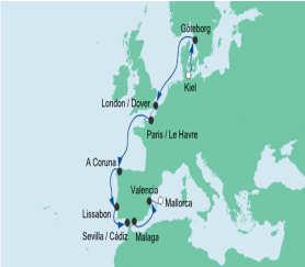 Deutschsprachige Reiseleitung / Hafen-Check-in (vorbehaltlich behördlicher Genehmigung und abhängig von der Tageszeit) Aidasol Aidabella ab 12: 00 UHR Reisedauer: 13 Tage Schiff: AIDAsol oder