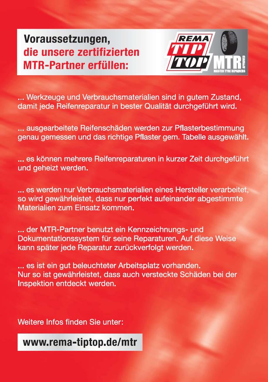 Anforderungen an einen MTR-Partner