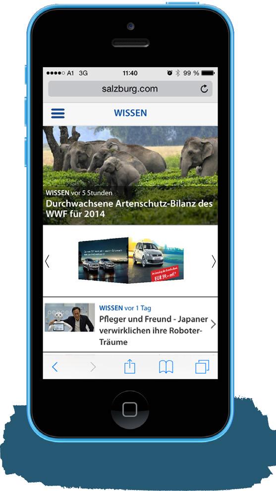 Cube mobile Innovativ Werben auf dem Smartphone mit dem MOBILE Cube! Salzburg Digital bietet Ihnen nun eine neue und innovative Möglichkeit der Werbung auf mobilen Endgeräten.