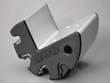 CLIP-O-FLEX DAS FLEXIBLE EINHÄNGESYSTEM Das fl exible Einhänge- Profi l ermöglicht jederzeit Ihre Vorteile: Die stabile Einhänge- Schiene besteht aus Aluminium und