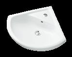 C01064 000 EAN-Code 096 0860 Keramisches Handwaschbecken PLATZSPAREND x 230 mm, reduzierte Ausladung; Hahnloch rechts oder links, speziell für kleine Bäder und Gästebäder, ohne Zubehör Art. Nr.