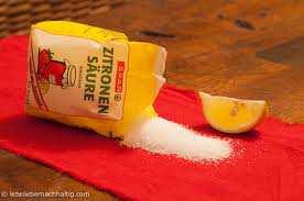 K-Salz) 33 Citronensäure (H 3 Cit) Funktion im Lebensmittel: Antioxidationsmittel Verhindert