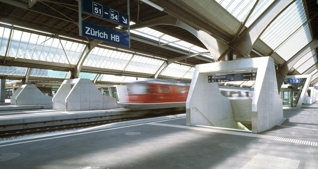 Qualität (Architekturwettbewerb 2002, Dürig AG) Optimierung Anbindung an die Stadt Zürich und den bestehenden Bahnhof