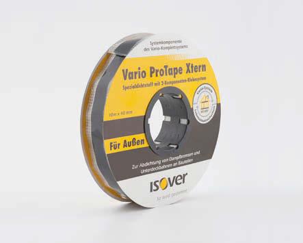 A Vario ProTape Xtern Wasserdicht UV- und frostbeständig Vario ProTape Xtern kombiniert zwei Klebersysteme: Eine Komponente sorgt für sofortige Kontakthaftung mit dem Untergrund und die andere für